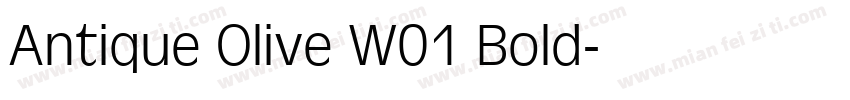 Antique Olive W01 Bold字体转换